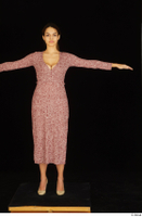  Amal dressed high heels red dress standing t poses whole body 0001.jpg